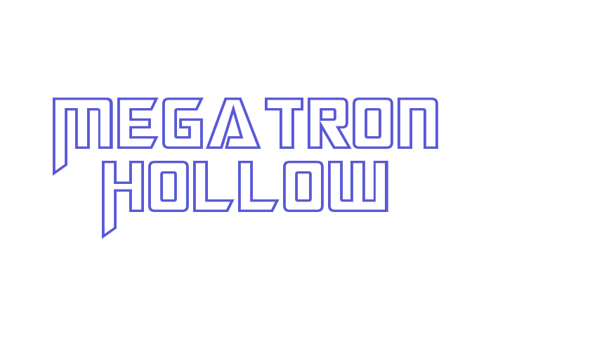 Megatron Hollow Font Download