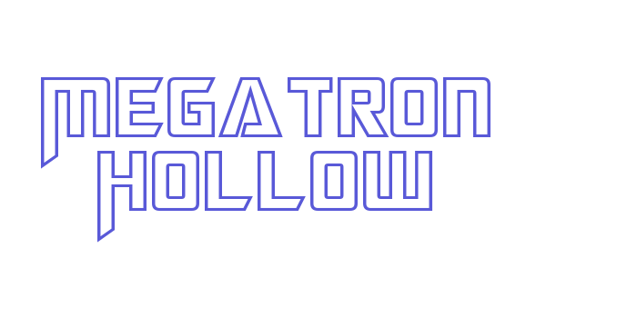 Megatron Hollow Font Download