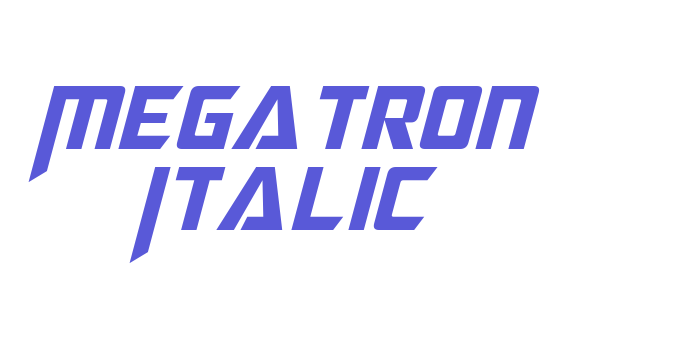 Megatron Italic Font Download