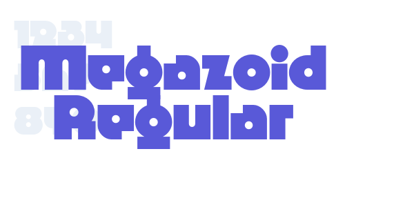 Megazoid Regular font free