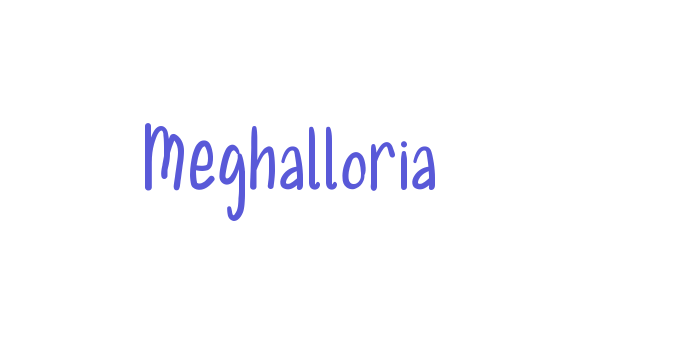 Meghalloria Font Download