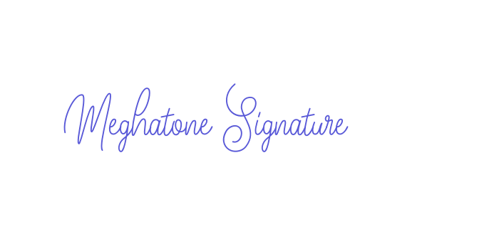 Meghatone Signature Font Download