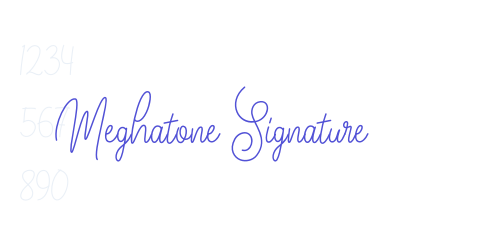 Meghatone Signature-font-download