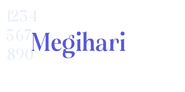 Megihari font free