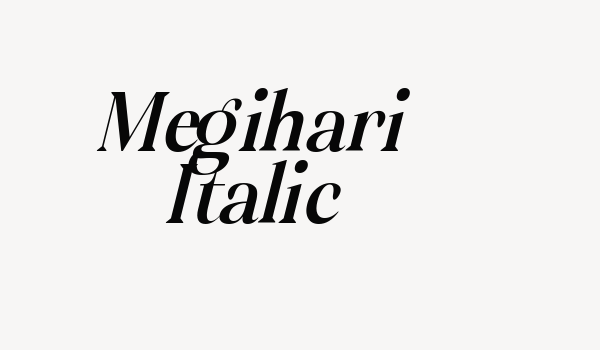 Megihari Italic Font