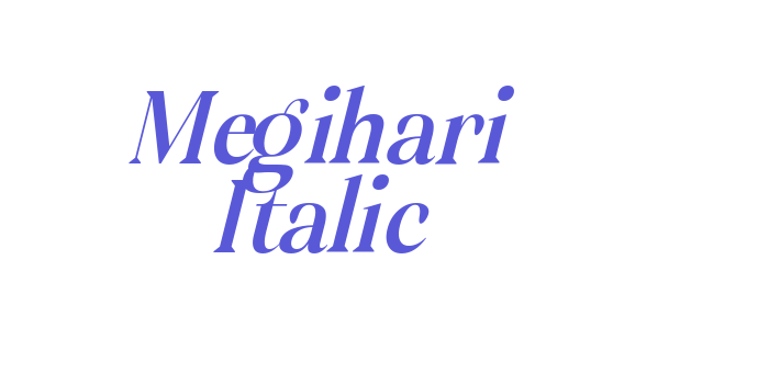 Megihari Italic Font Download