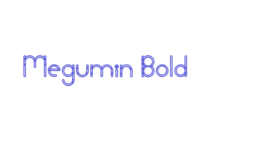 Megumin Bold Font