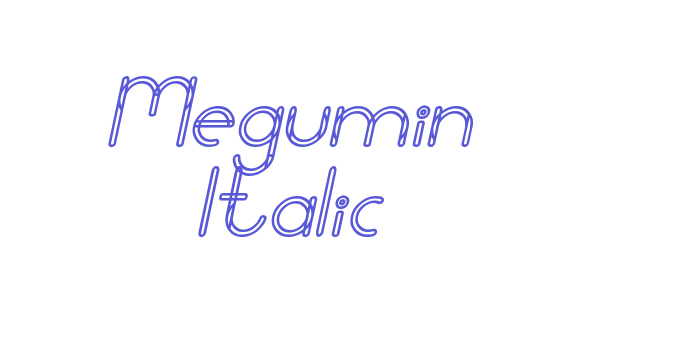 Megumin Italic Font