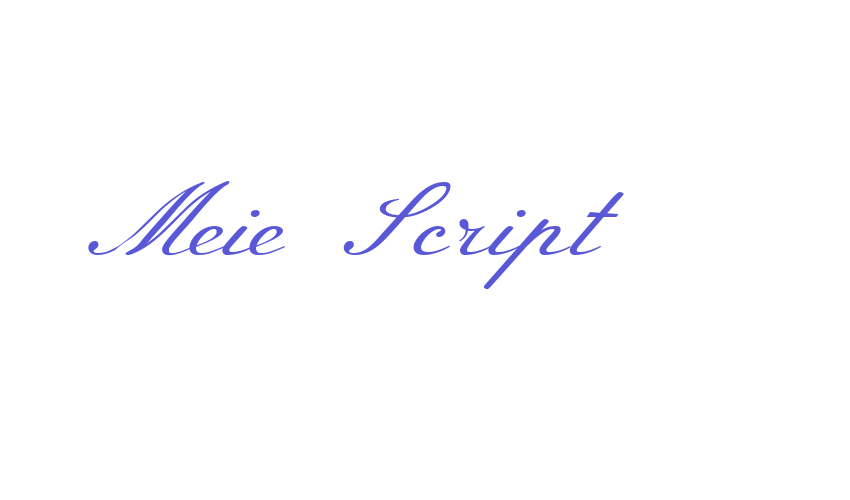 Meie Script Font Download