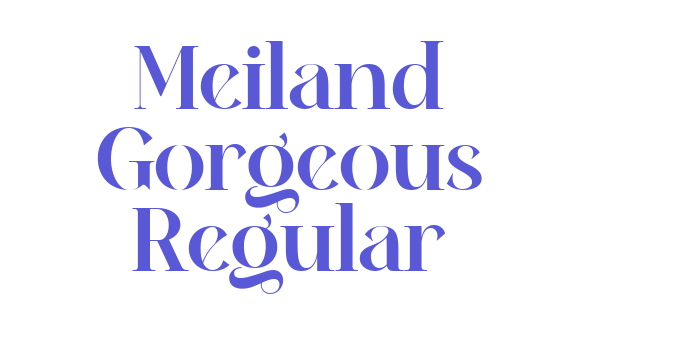 Meiland Gorgeous Regular Font Download