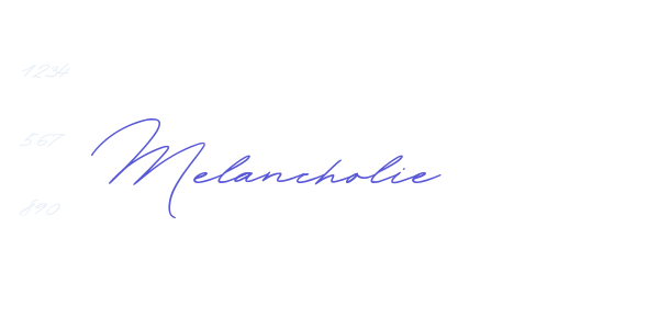 Melancholie font free