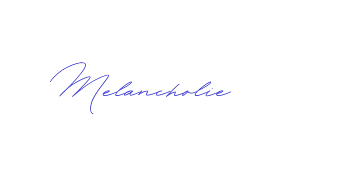 Melancholie Font Download