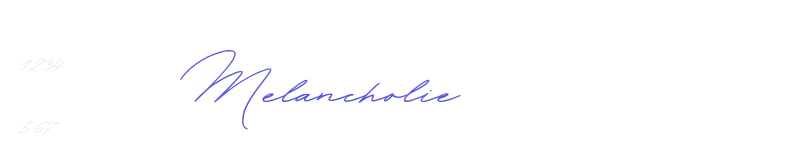 Melancholie-related font