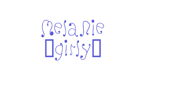 Melanie (Girly) Font Download