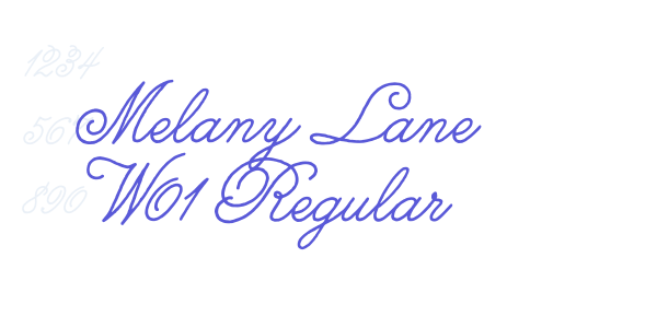 Melany Lane W01 Regular font