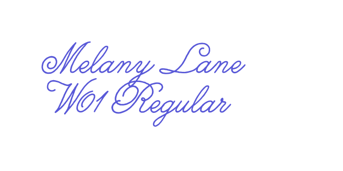 Melany Lane W01 Regular Font Download