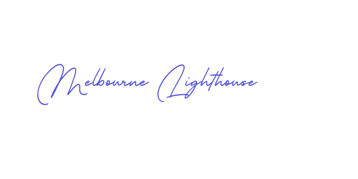 Melbourne Lighthouse Font Download