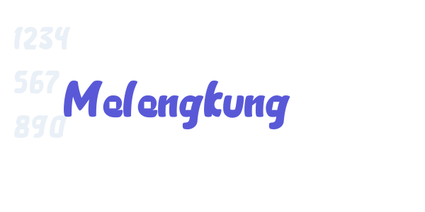 Melengkung font free