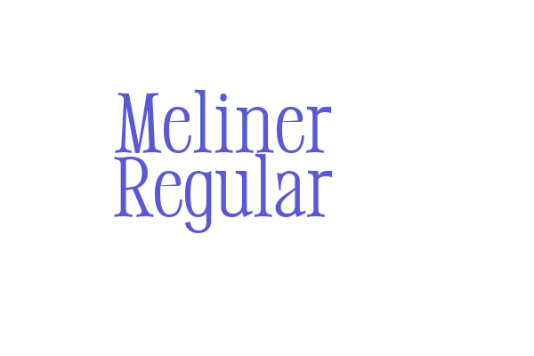 Meliner Regular Font