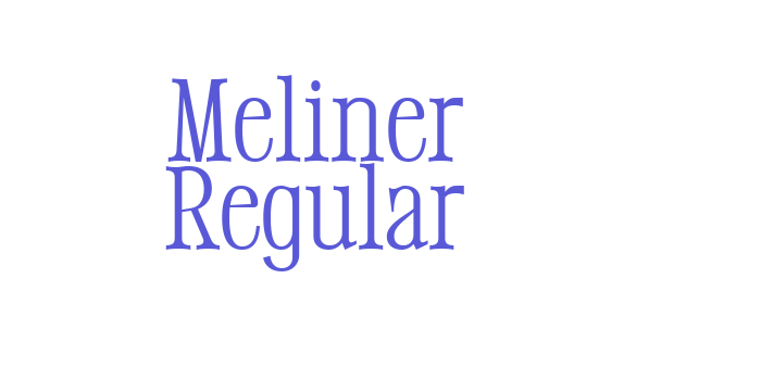 Download Meliner Regular Font