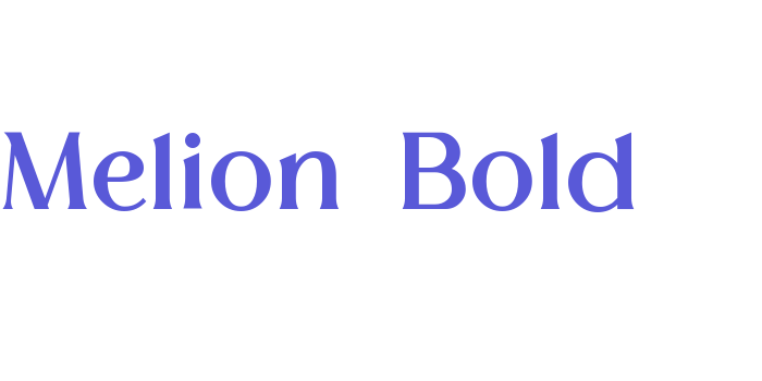 Melion-Bold Font