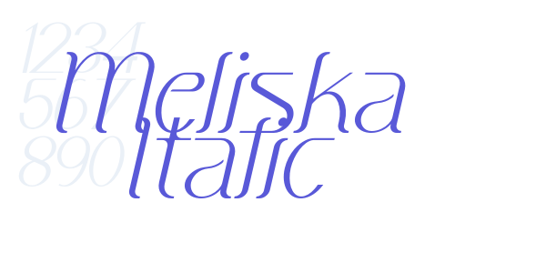 Meliska Italic font free