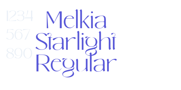 Melkia Starlight Regular font free