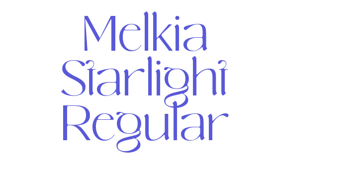 Melkia Starlight Regular Font