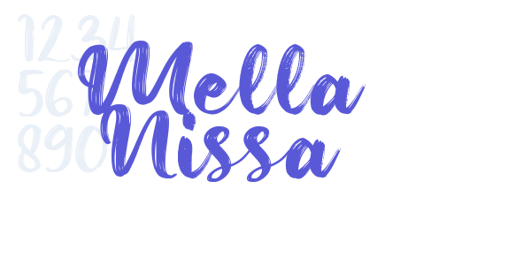 Mella Nissa font free