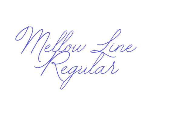 Mellow Line Regular Font