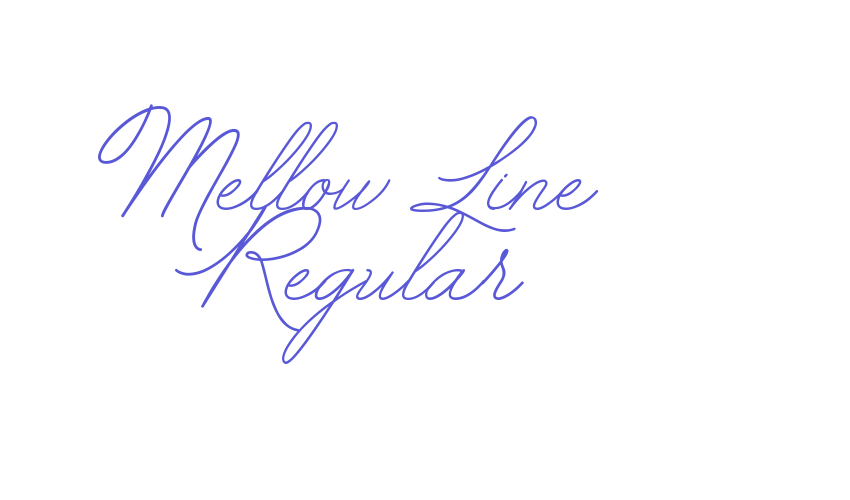 Mellow Line Regular Font