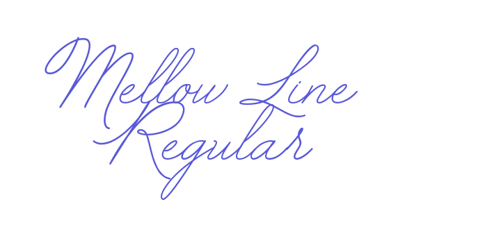 Mellow Line Regular Font Download