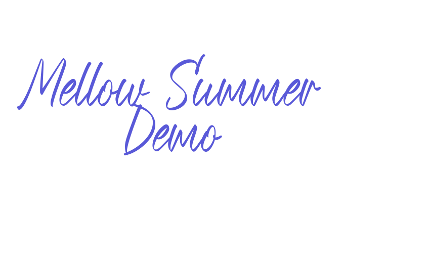 Mellow Summer Demo Font