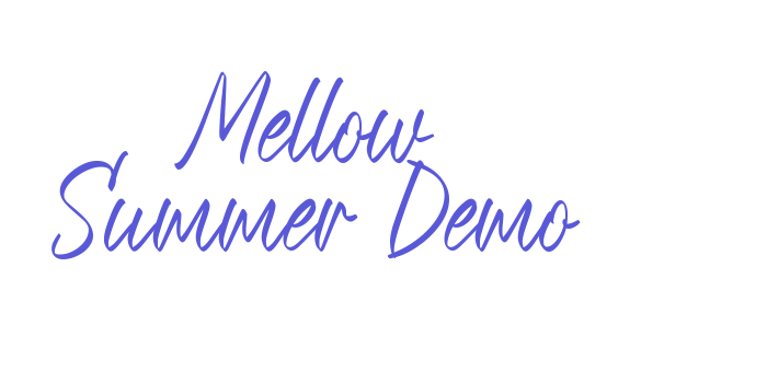 Mellow Summer Demo Font Download