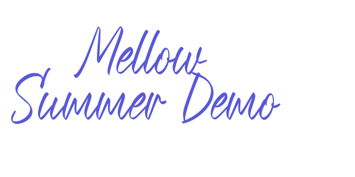 Mellow Summer Demo Font