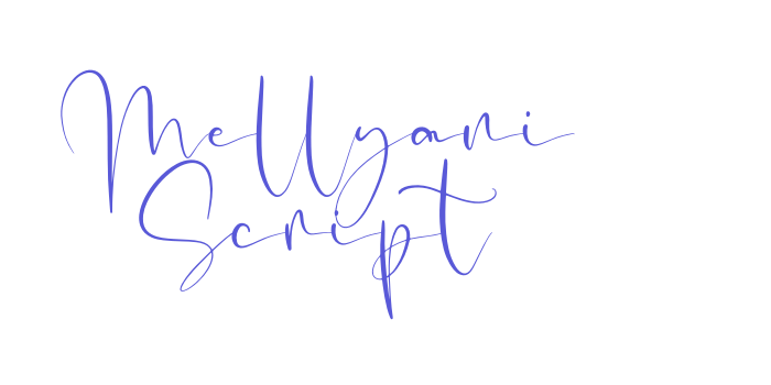 Mellyani Script Font