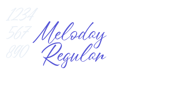 Meloday Regular font