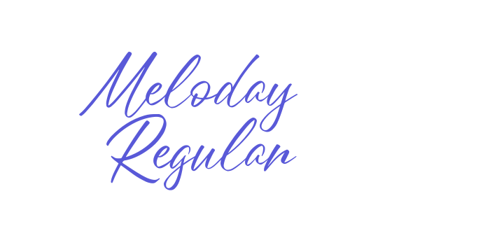 Meloday Regular Font