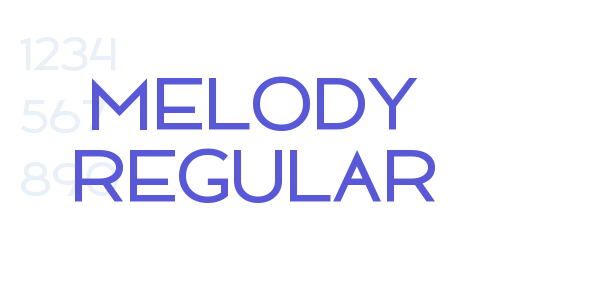 Melody Regular font