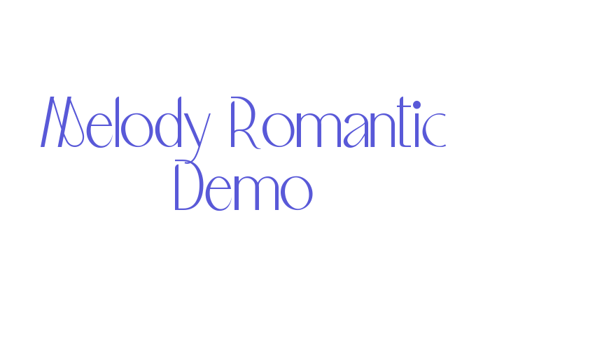 Melody Romantic Demo Font Download