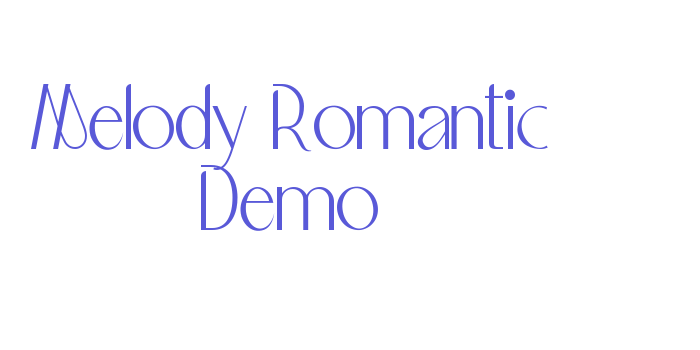 Melody Romantic Demo Font Download