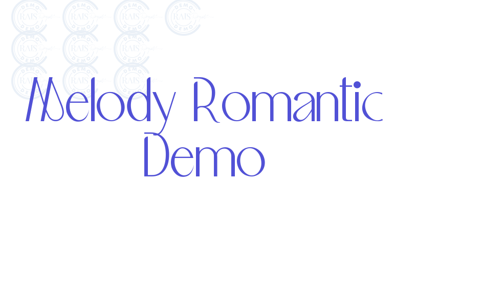 Melody Romantic Demo-font-download