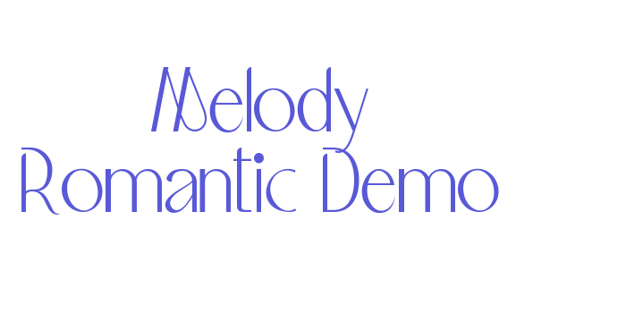 Melody Romantic Demo Font