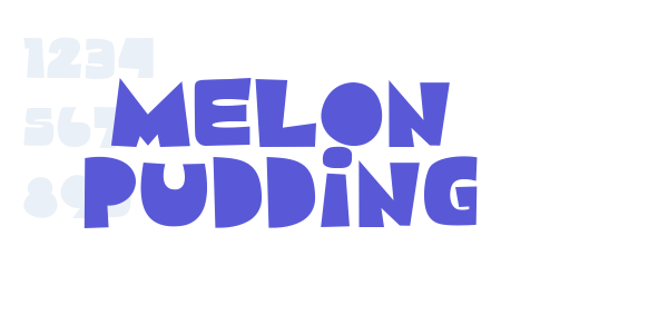 Melon Pudding font free