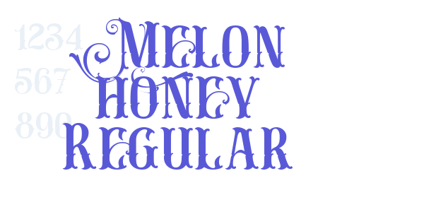 Melon honey Regular font