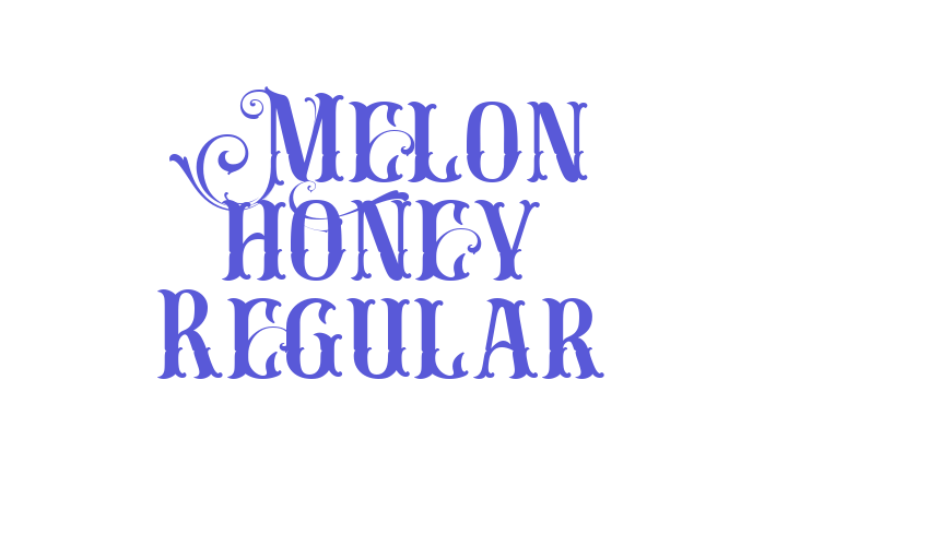 Melon honey Regular Font