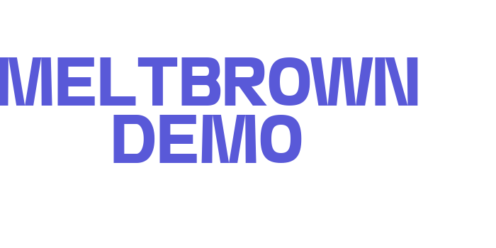 Meltbrown Demo Font Download