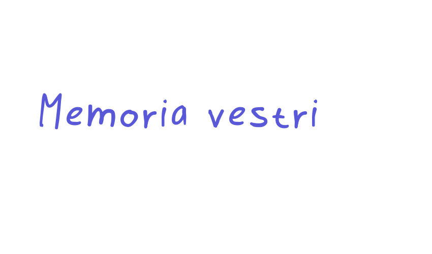 Memoria vestri Font Download