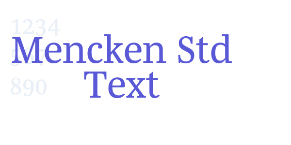 Mencken Std Text font free