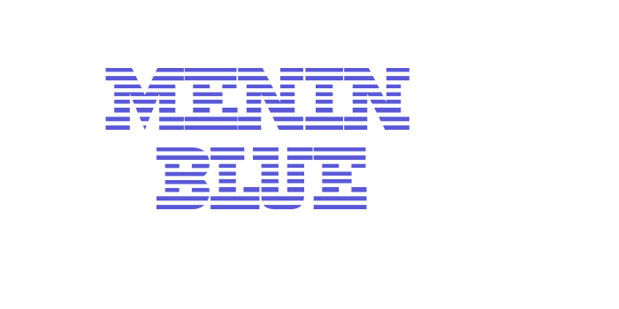 Menin Blue Font